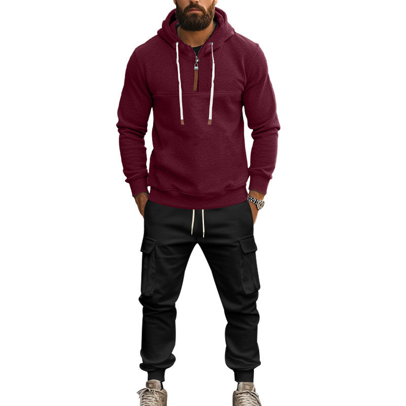 Herrarnas fritidsdräkt med modern hoodie och cargo-joggingbyxor Mirla-Eva Jonsson