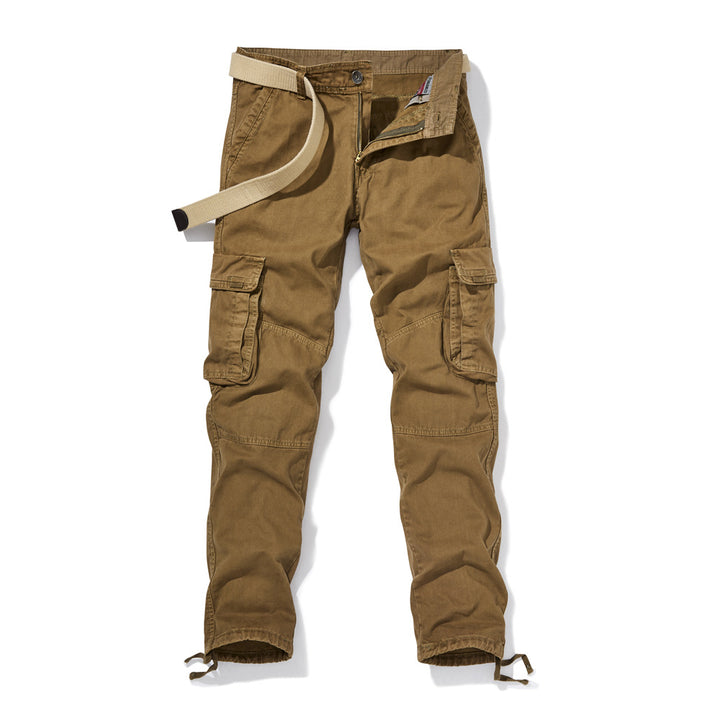Herrarnas funktionella cargo-byxor med justerbart bälte och elastiska muddar Mirla-Eva Jonsson