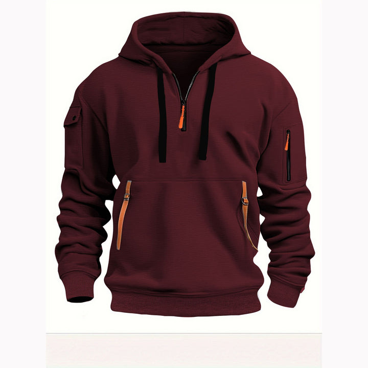 Herrarnas funktionella hoodie med fickor Mirla-Eva Jonsson