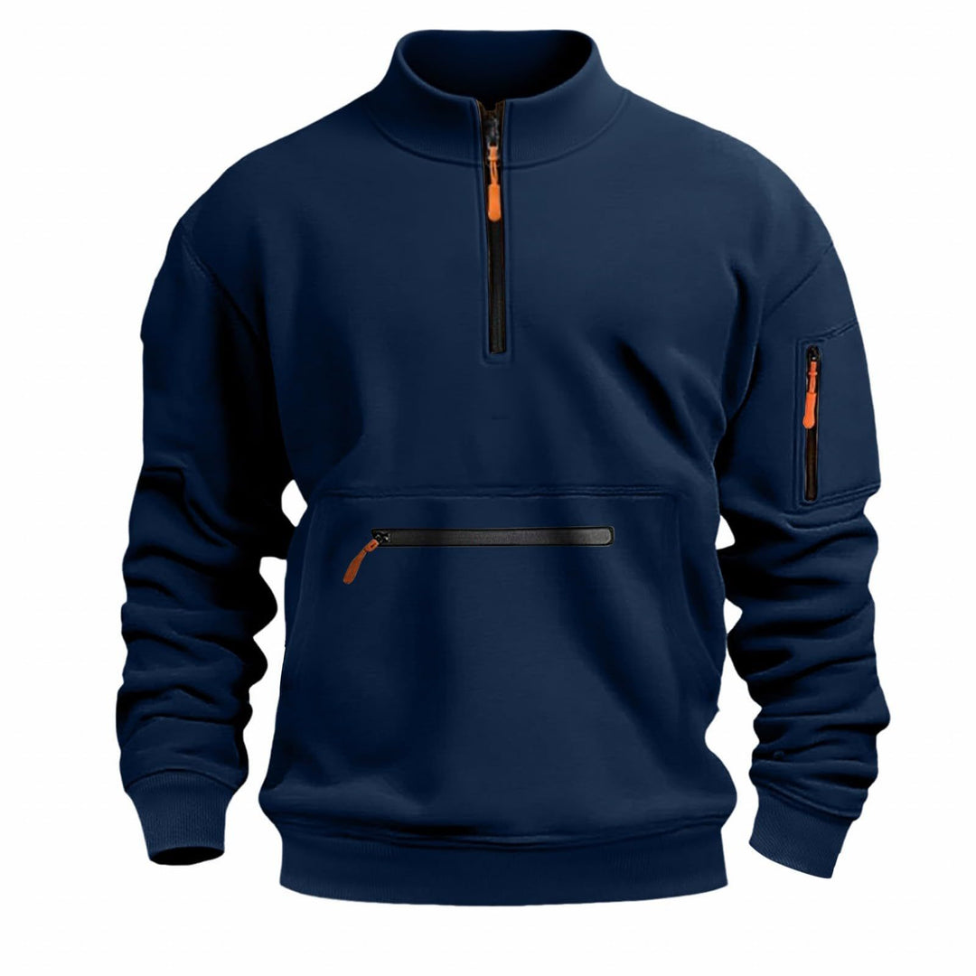Herrarnas funktionella sweatshirt med dragkedja Eva Jonsson