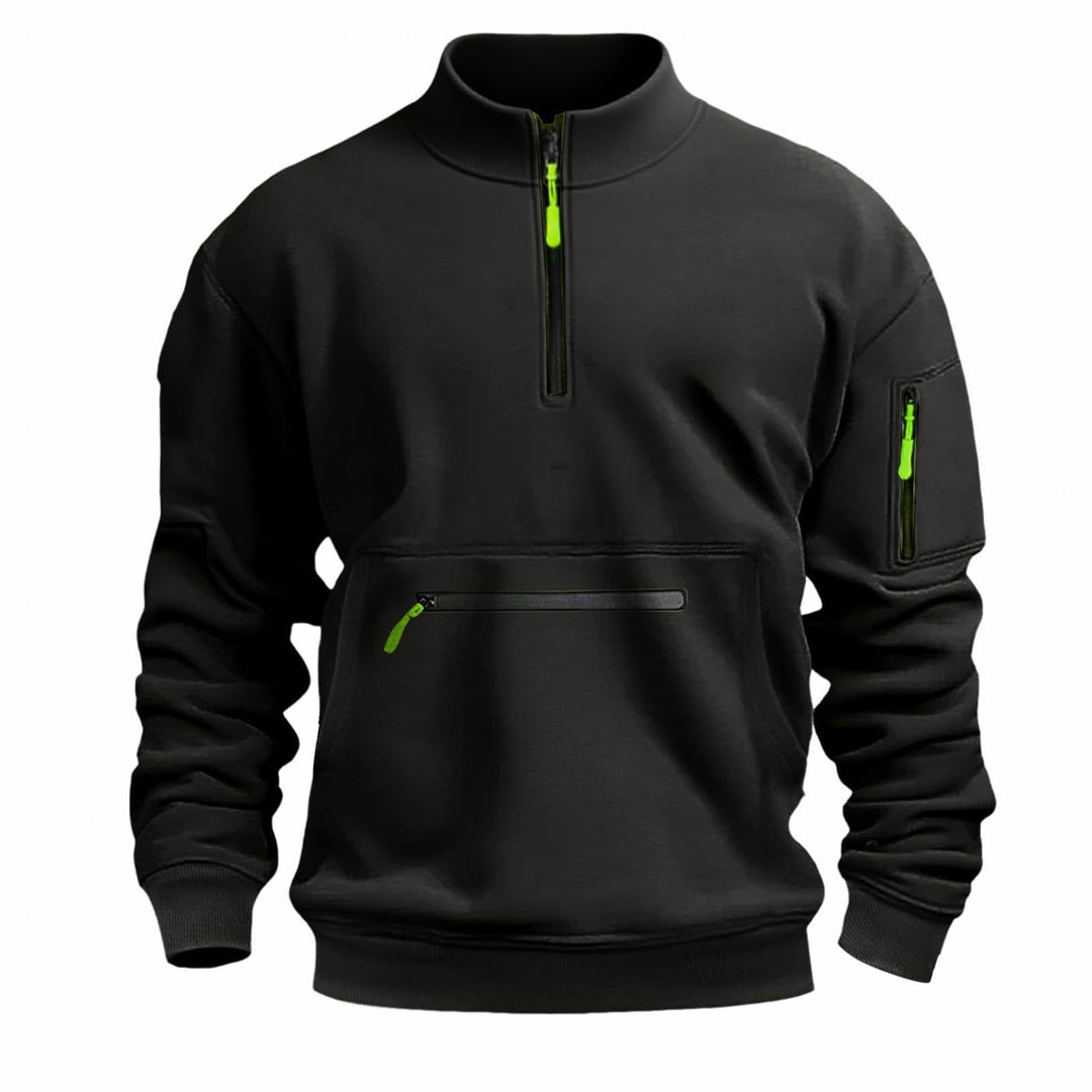Herrarnas funktionella sweatshirt med dragkedja Eva Jonsson
