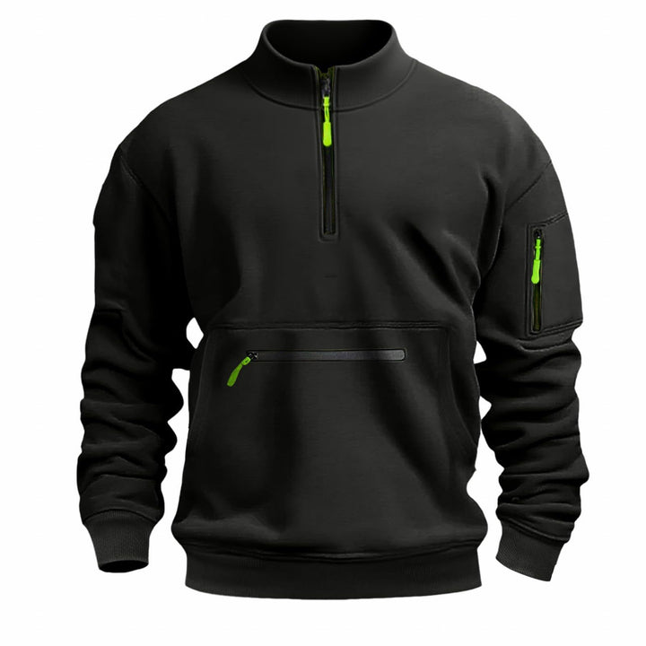 Herrarnas funktionella sweatshirt med dragkedja Eva Jonsson