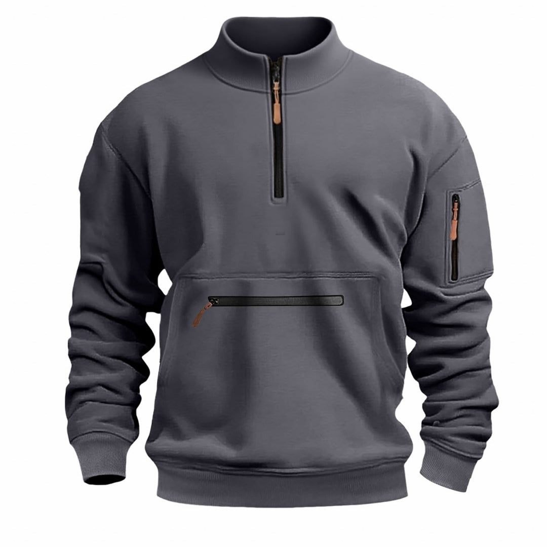 Herrarnas funktionella sweatshirt med dragkedja Eva Jonsson