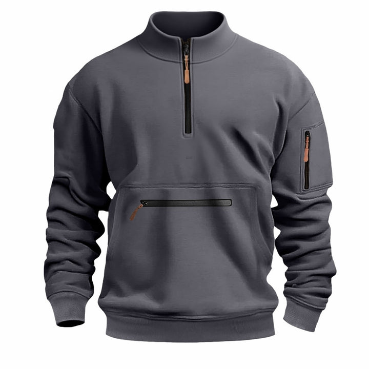 Herrarnas funktionella sweatshirt med dragkedja Eva Jonsson