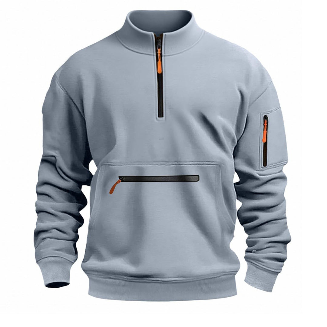 Herrarnas funktionella sweatshirt med dragkedja Eva Jonsson