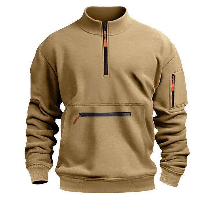 Herrarnas funktionella sweatshirt med dragkedja Mirla-Eva Jonsson