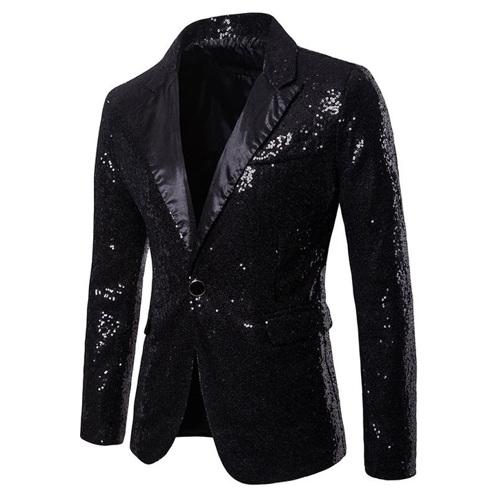 Herrarnas funktionsblazer med paljetter och klassisk revers Mirla-Eva Jonsson