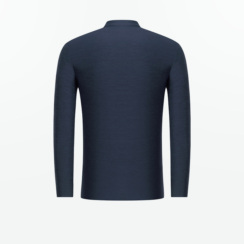 Herrarnas funktionsshirt med modern ståkrage och sportlig dragkedja Mirla-Eva Jonsson