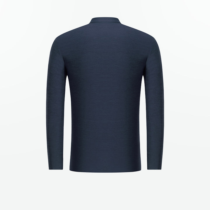 Herrarnas funktionsshirt med modern ståkrage och sportlig dragkedja Mirla-Eva Jonsson