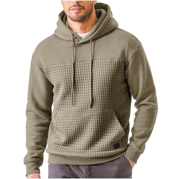 Herrarnas hooded sweatshirt med strukturerat yttertyg Mirla-Eva Jonsson