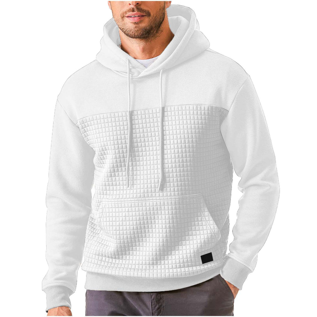 Herrarnas hooded sweatshirt med strukturerat yttertyg Mirla-Eva Jonsson