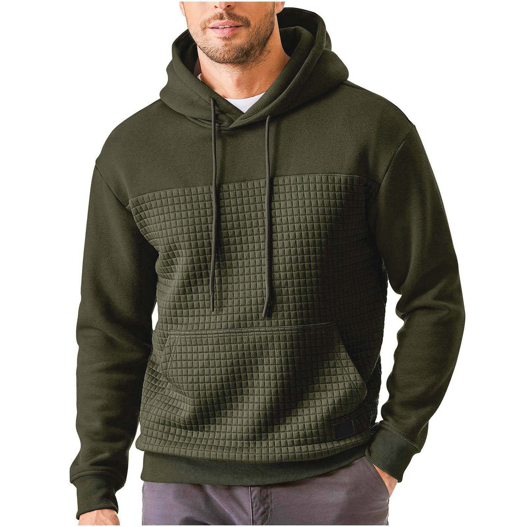 Herrarnas hooded sweatshirt med strukturerat yttertyg Mirla-Eva Jonsson