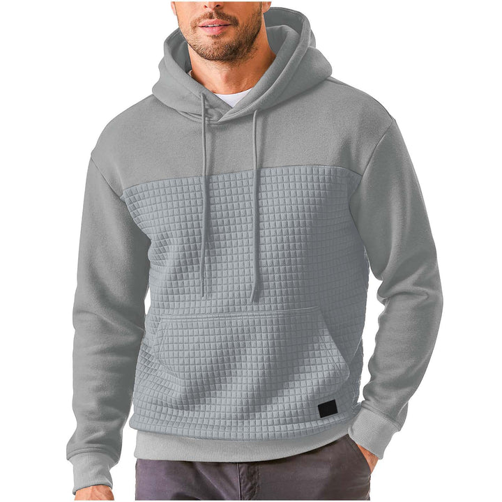 Herrarnas hooded sweatshirt med strukturerat yttertyg Mirla-Eva Jonsson