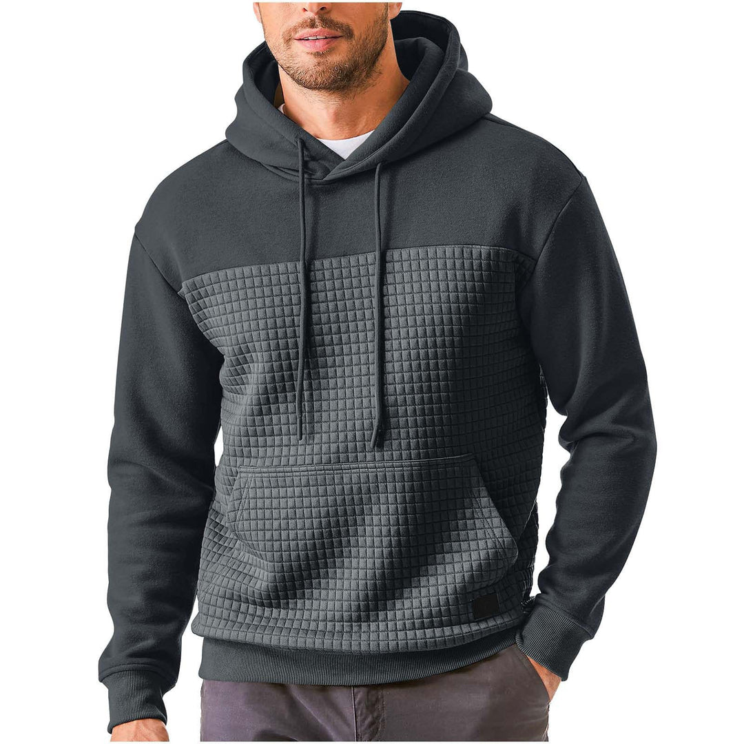 Herrarnas hooded sweatshirt med strukturerat yttertyg Mirla-Eva Jonsson