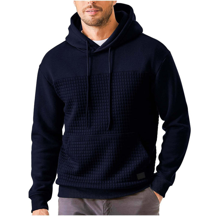 Herrarnas hooded sweatshirt med strukturerat yttertyg Mirla-Eva Jonsson