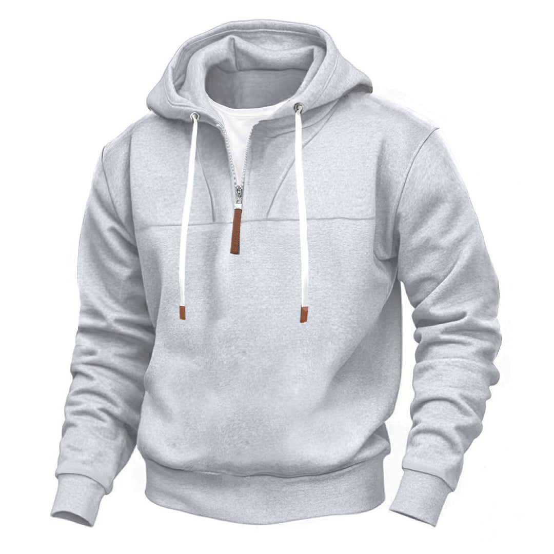 Herrarnas hoodie med halv dragkedja och högkvalitativa material Eva Jonsson-Eva Jonsson