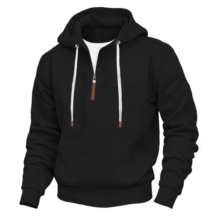 Herrarnas hoodie med halv dragkedja och högkvalitativa material Eva Jonsson-Eva Jonsson