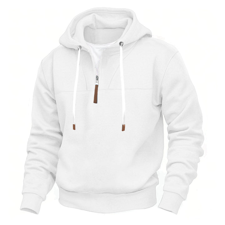 Herrarnas hoodie med halv dragkedja och högkvalitativa material Eva Jonsson-Eva Jonsson