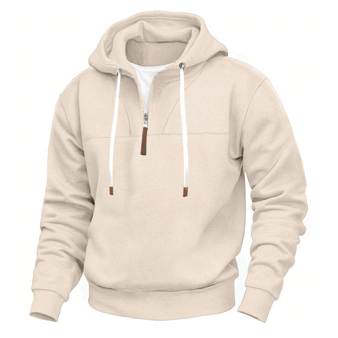 Herrarnas hoodie med halv dragkedja och högkvalitativa material Eva Jonsson-Eva Jonsson