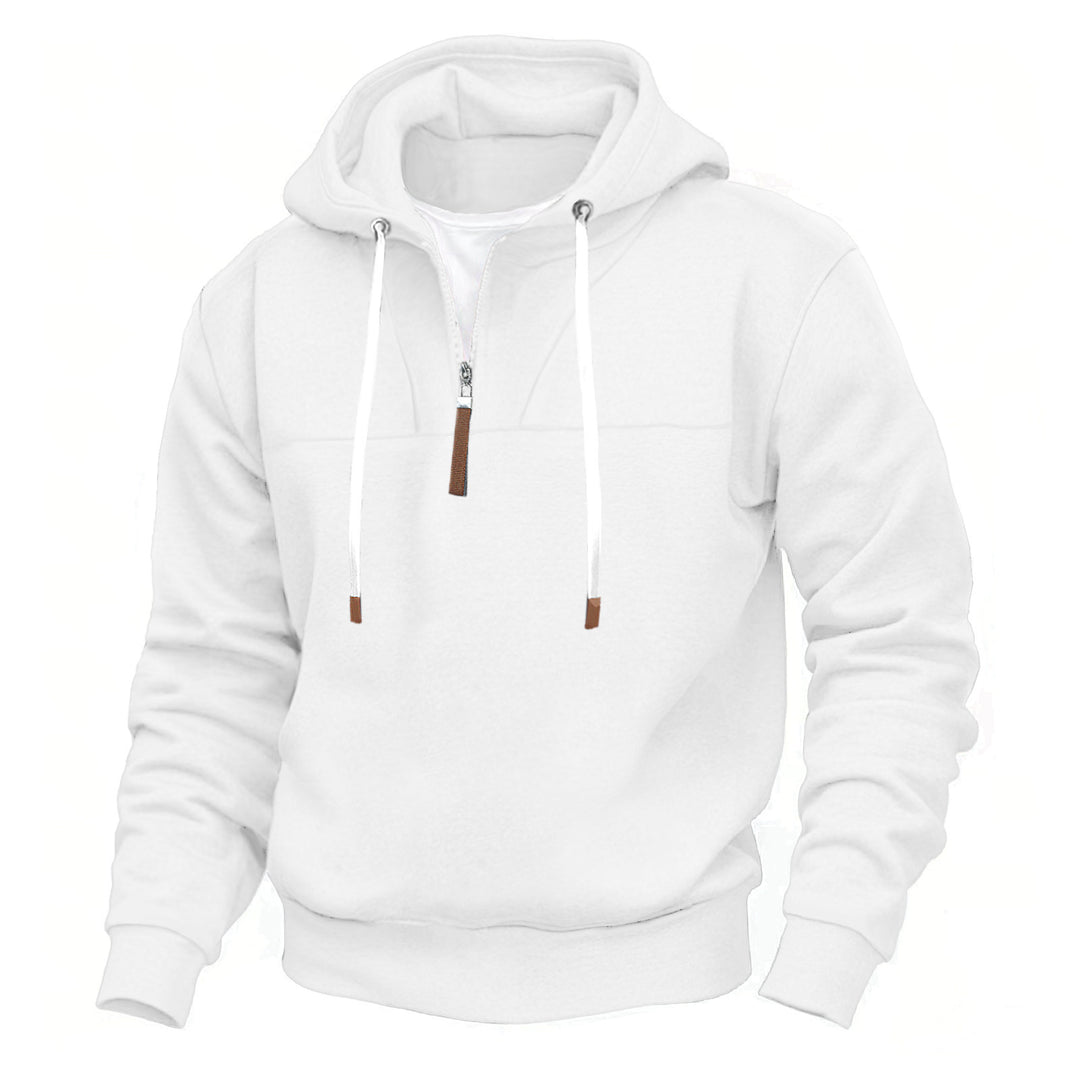 Herrarnas hoodie med halv dragkedja och högkvalitativa material Mirla-Eva Jonsson