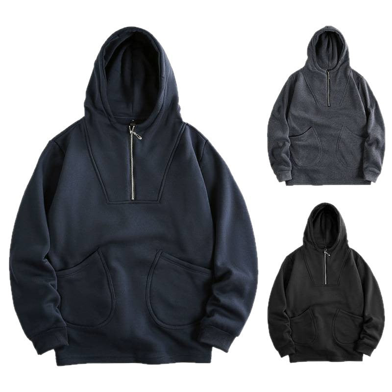 Herrarnas hoodie med innovativ dragkedja och bekväm passform Mirla-Eva Jonsson