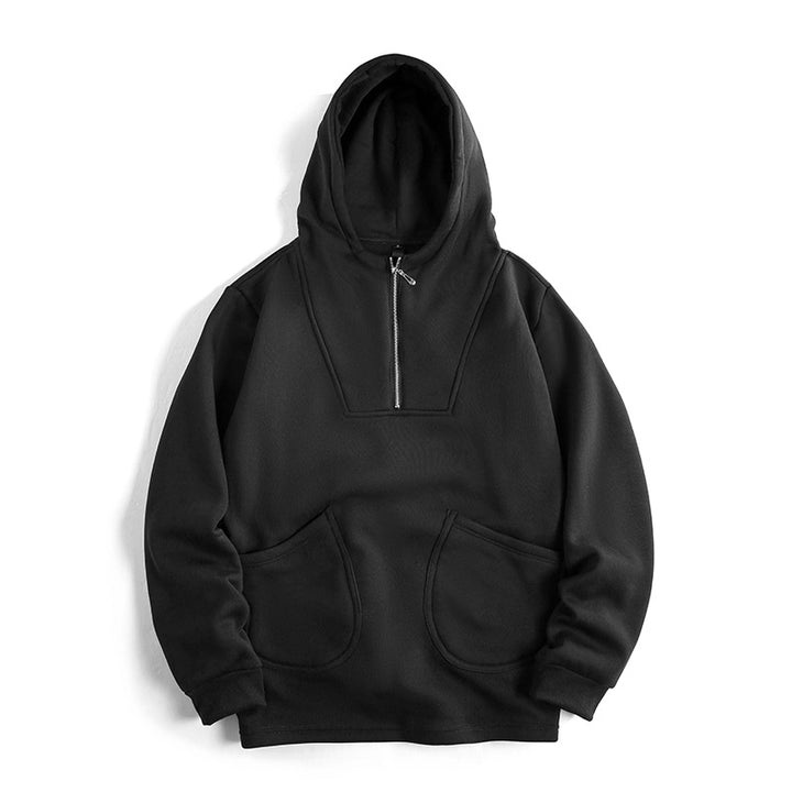 Herrarnas hoodie med innovativ dragkedja och bekväm passform Mirla-Eva Jonsson