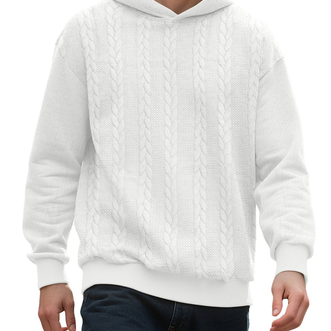Herrarnas hoodie med innovativ stickstruktur Mirla-Eva Jonsson