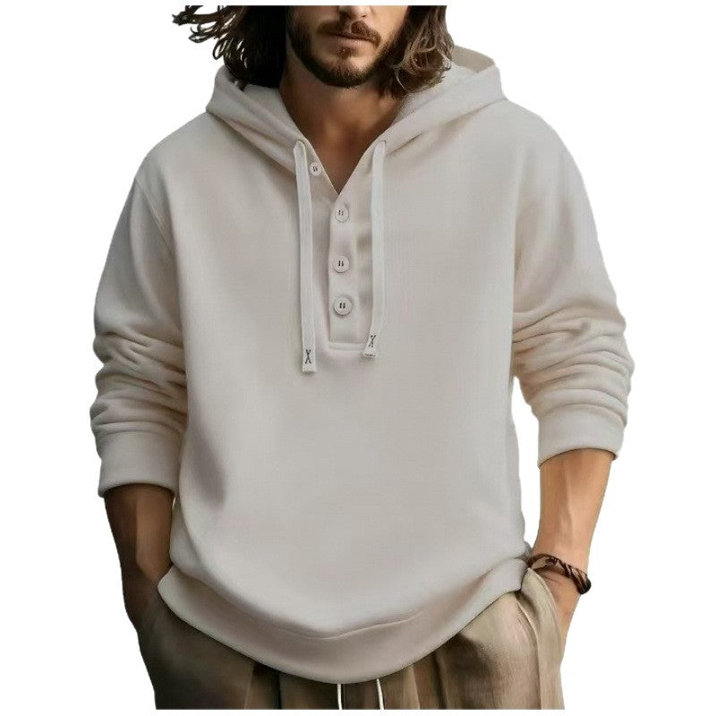 Herrarnas hoodie med knäppning Mirla-Eva Jonsson