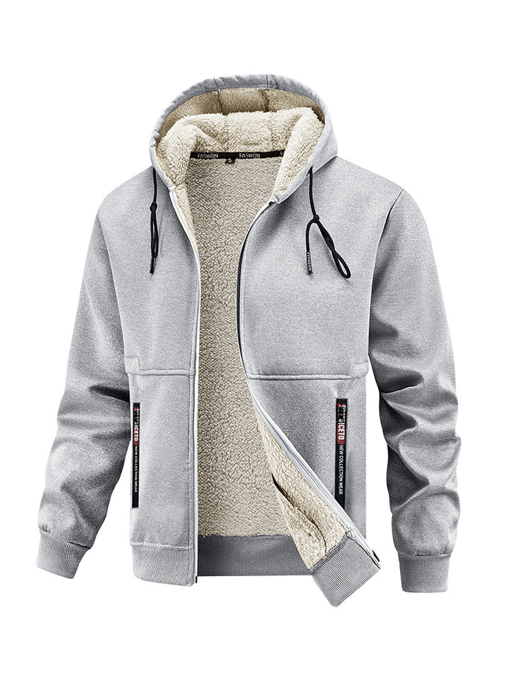 Herrarnas hoodie med mjukt innerfoder och praktiska fickor Mirla-Eva Jonsson