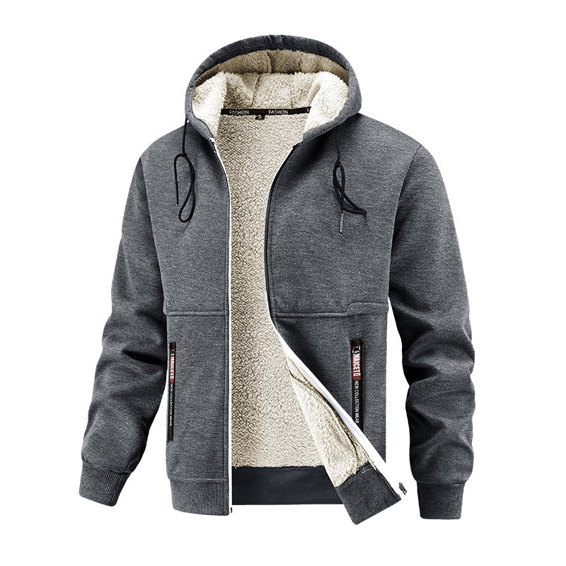 Herrarnas hoodie med mjukt innerfoder och praktiska fickor Mirla-Eva Jonsson