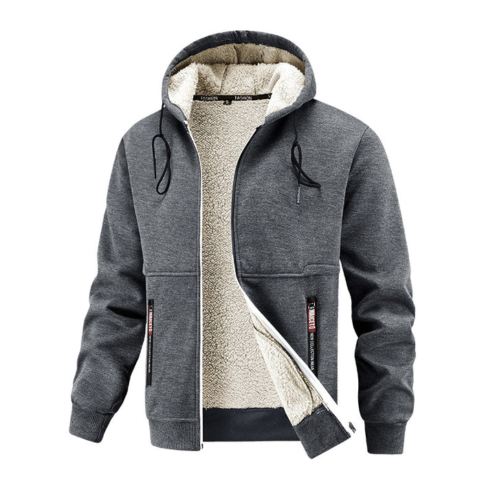 Herrarnas hoodie med mjukt innerfoder och praktiska fickor Mirla-Eva Jonsson