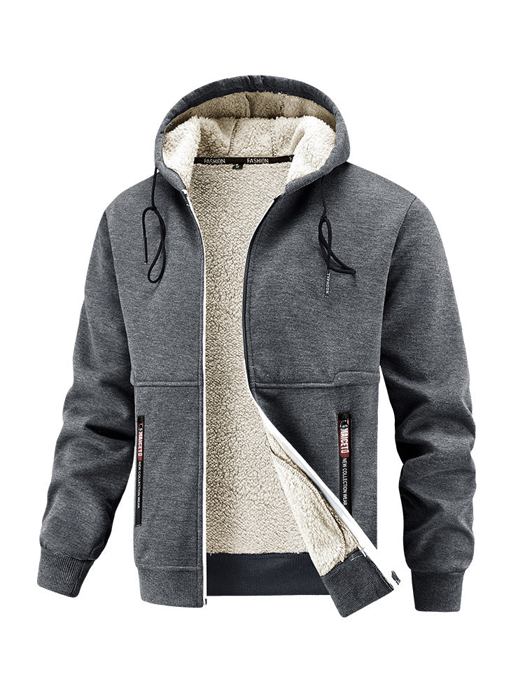 Herrarnas hoodie med mjukt innerfoder och praktiska fickor Mirla-Eva Jonsson