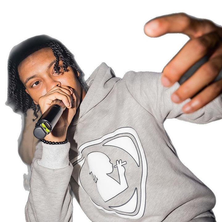 Herrarnas hoodie med reflekterande logotyp Mirla-Eva Jonsson