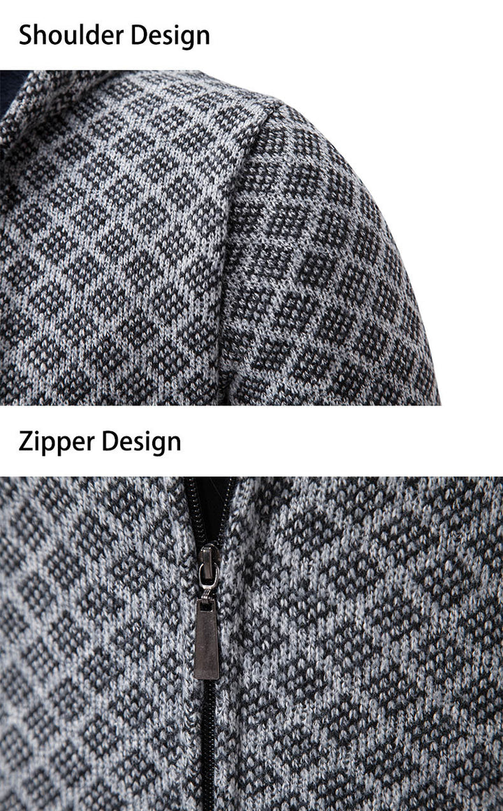 Herrarnas hoodie med strukturerad design och eleganta detaljer Mirla-Eva Jonsson