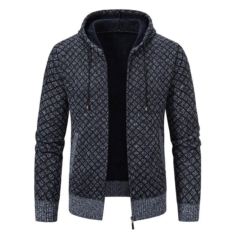 Herrarnas hoodie med strukturerad design och eleganta detaljer Mirla-Eva Jonsson