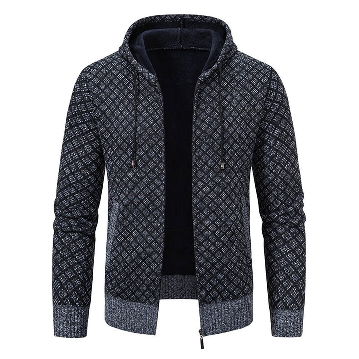 Herrarnas hoodie med strukturerad design och eleganta detaljer Mirla-Eva Jonsson