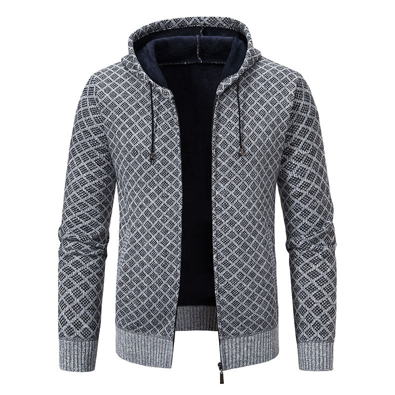 Herrarnas hoodie med strukturerad design och eleganta detaljer Mirla-Eva Jonsson
