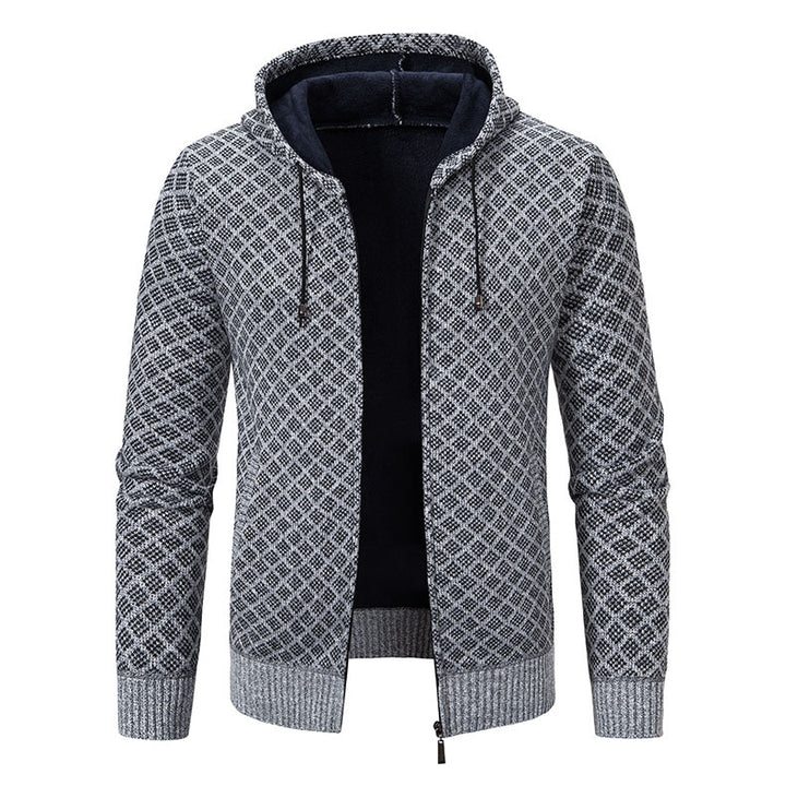 Herrarnas hoodie med strukturerad design och eleganta detaljer Mirla-Eva Jonsson