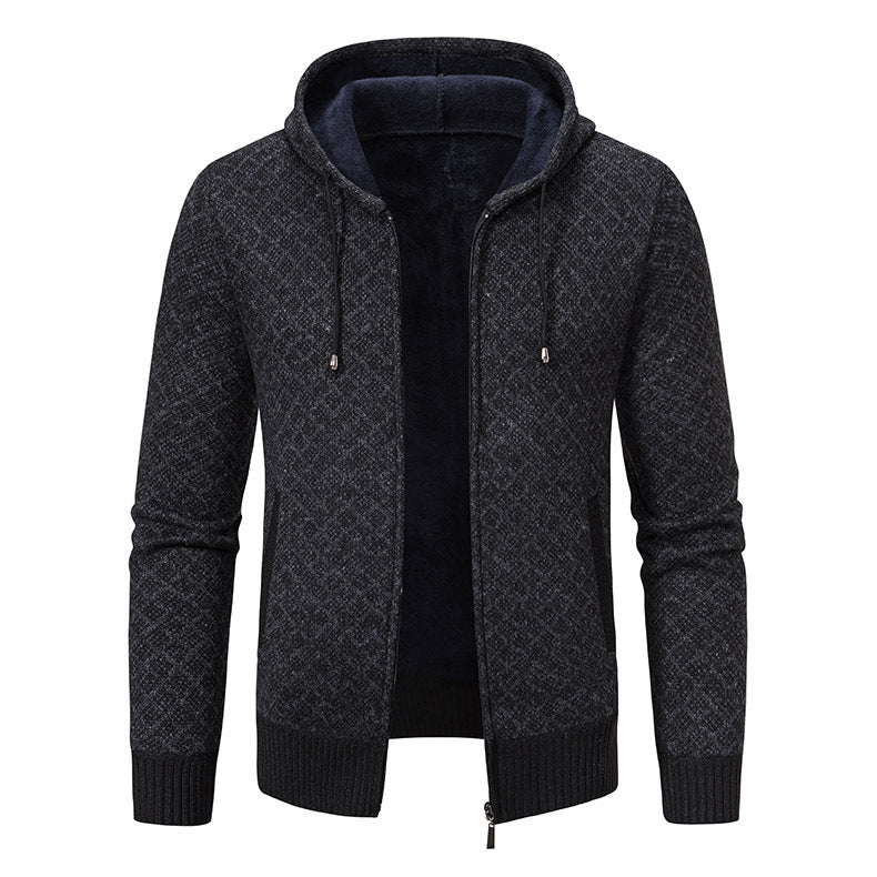 Herrarnas hoodie med strukturerad design och eleganta detaljer Mirla-Eva Jonsson