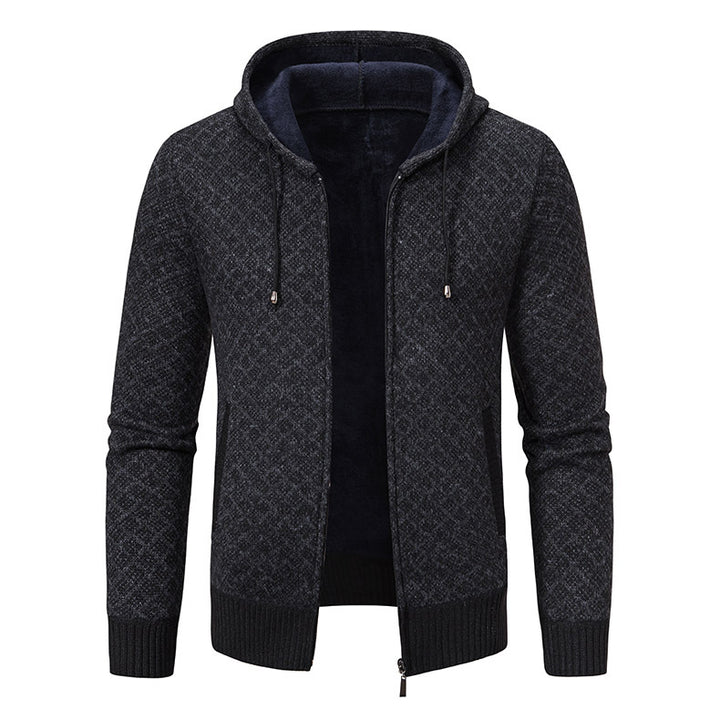 Herrarnas hoodie med strukturerad design och eleganta detaljer Mirla-Eva Jonsson