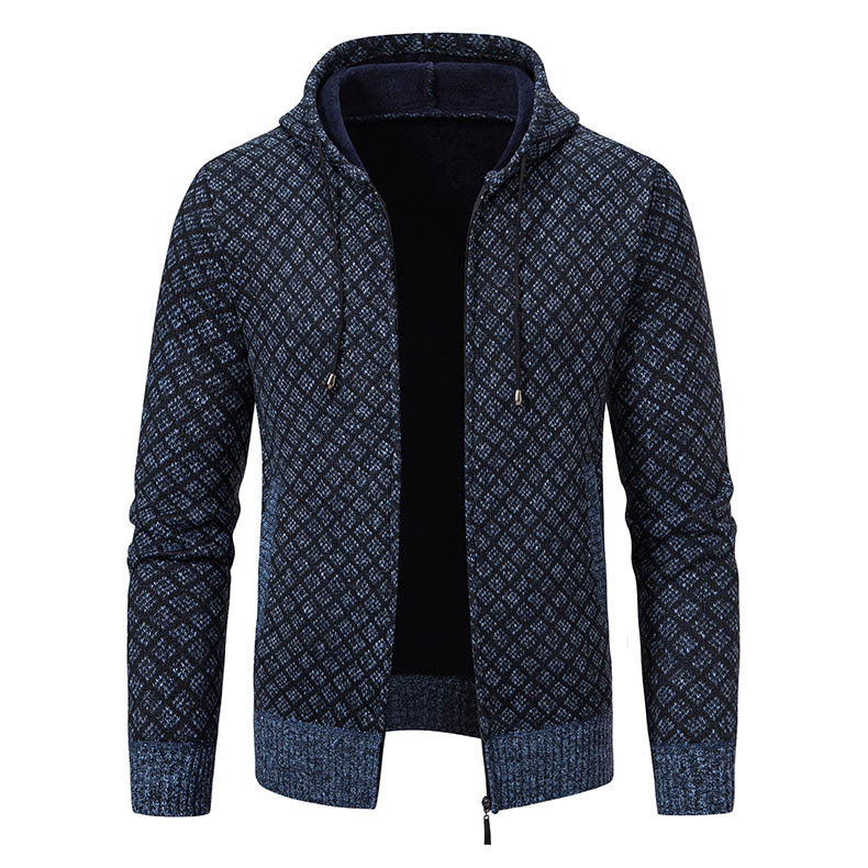 Herrarnas hoodie med strukturerad design och eleganta detaljer Mirla-Eva Jonsson