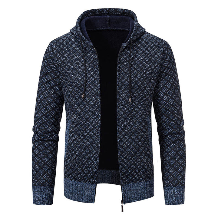 Herrarnas hoodie med strukturerad design och eleganta detaljer Mirla-Eva Jonsson