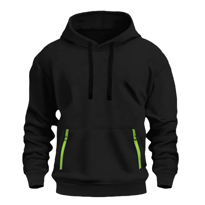 Herrarnas hoodies med praktiska dragkedjefickor Mirla-Eva Jonsson