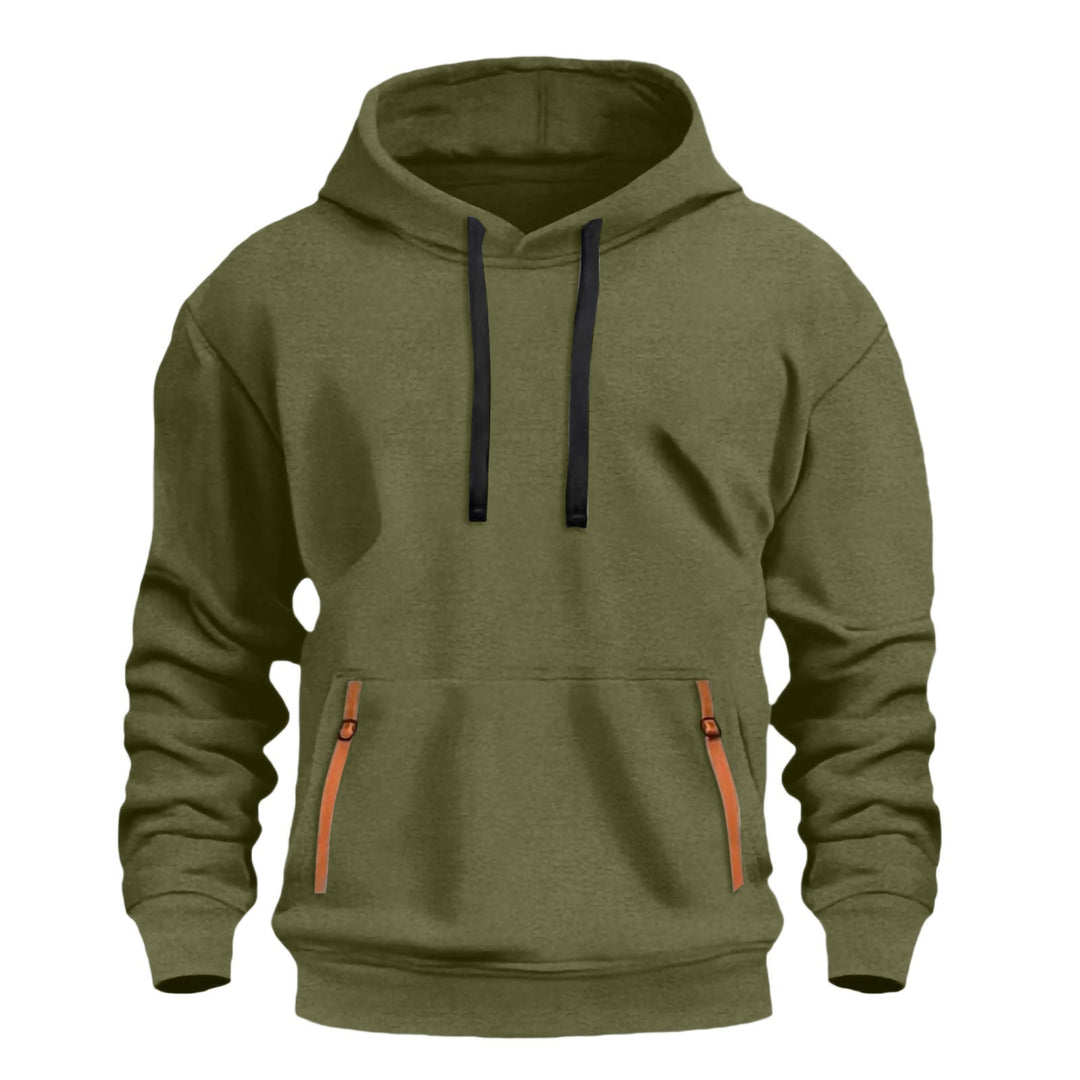 Herrarnas hoodies med praktiska dragkedjefickor Mirla-Eva Jonsson