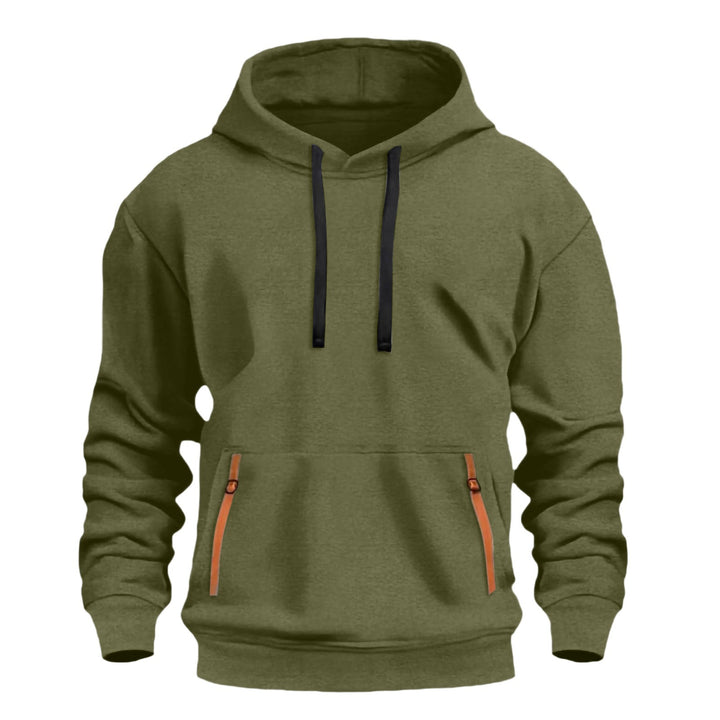 Herrarnas hoodies med praktiska dragkedjefickor Mirla-Eva Jonsson