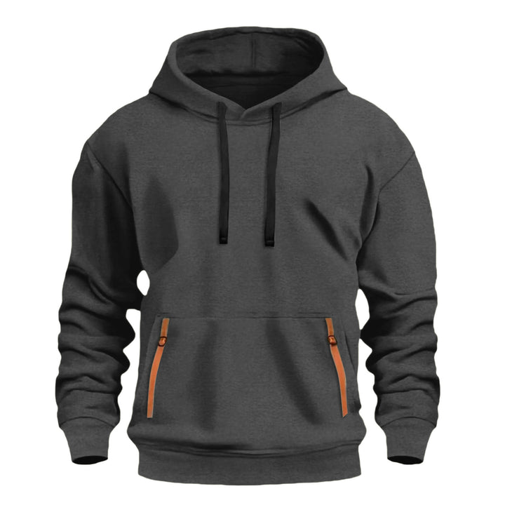 Herrarnas hoodies med praktiska dragkedjefickor Mirla-Eva Jonsson