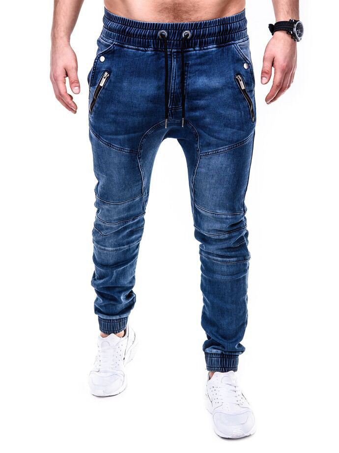 Herrarnas joggingbyxor i modern skinny fit med stretchig bomullsblandning och sportiga detaljer Mirla-Eva Jonsson