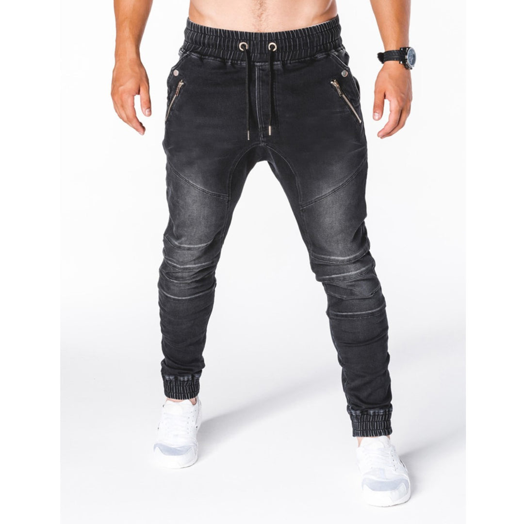 Herrarnas joggingbyxor i modern skinny fit med stretchig bomullsblandning och sportiga detaljer Mirla-Eva Jonsson