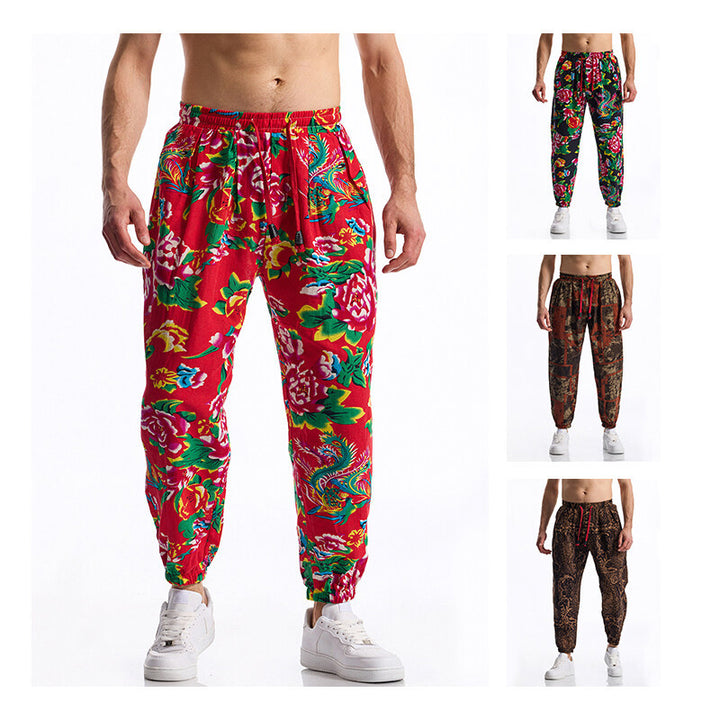 Herrarnas joggingsbyxor med blommönster Eva Jonsson-Eva Jonsson