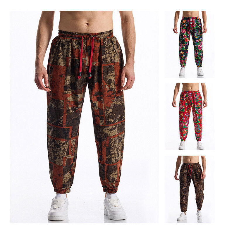 Herrarnas joggingsbyxor med blommönster Eva Jonsson-Eva Jonsson